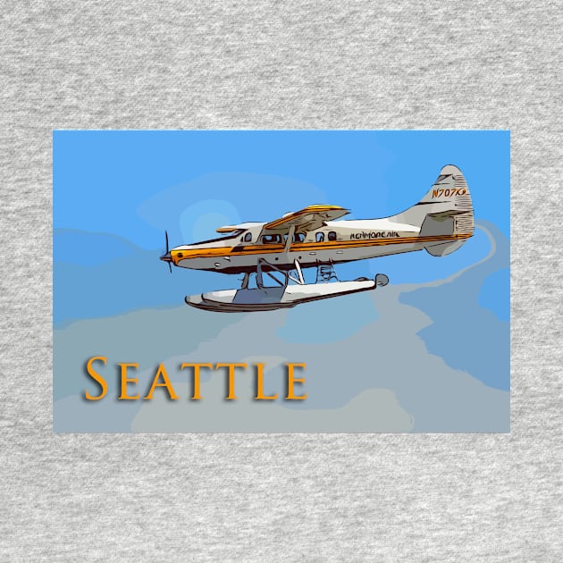 Seattle Seaplane landing by WelshDesigns